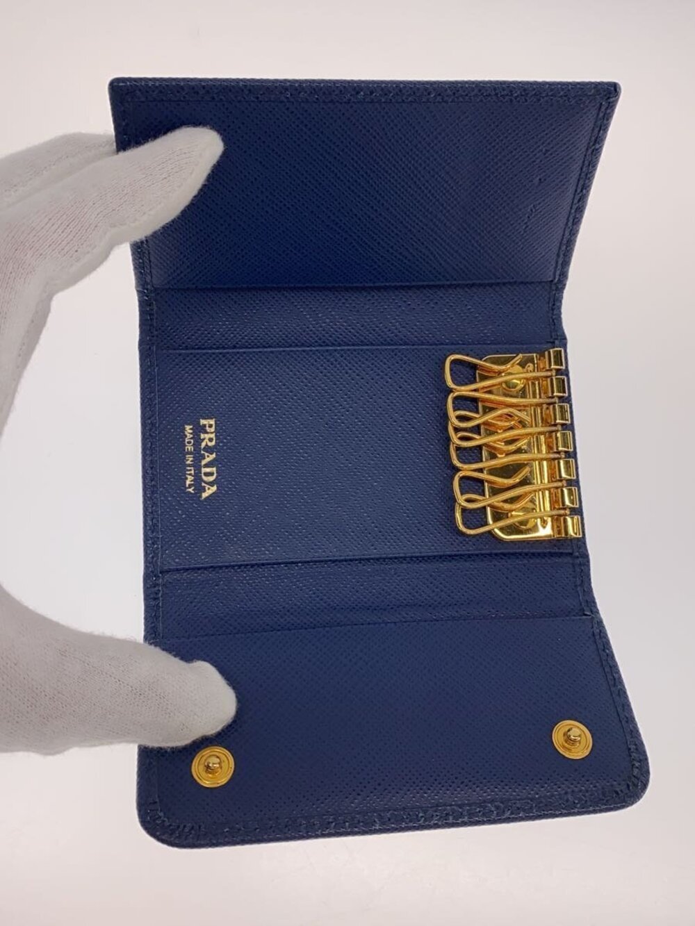 Prada Key Case Wallet Blue - Picture 6 of 6